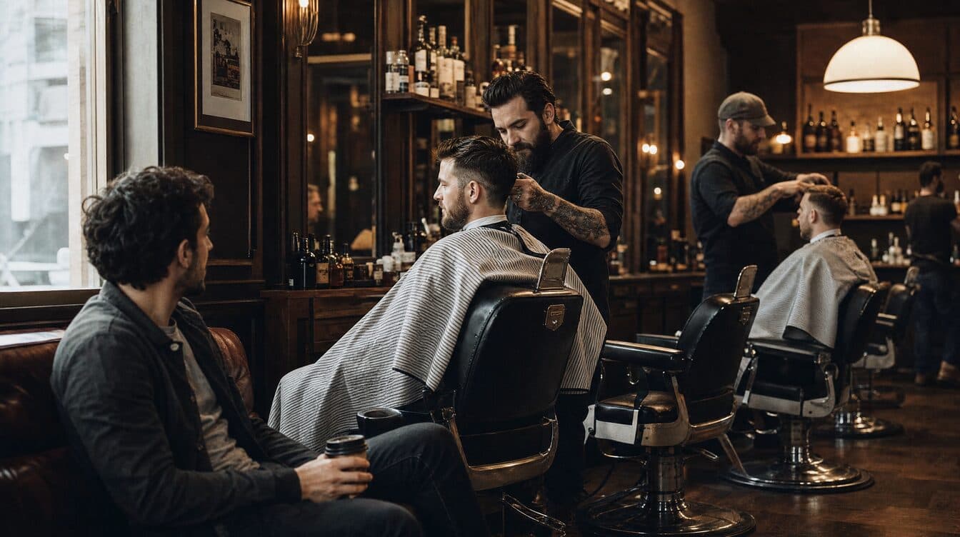 A The Cut Company BarberShop belső tere a budai Fény utcában